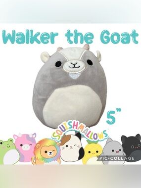 ✨Squishmallows✨Walker the Goat✨5” Plush Stuffed Animal✨